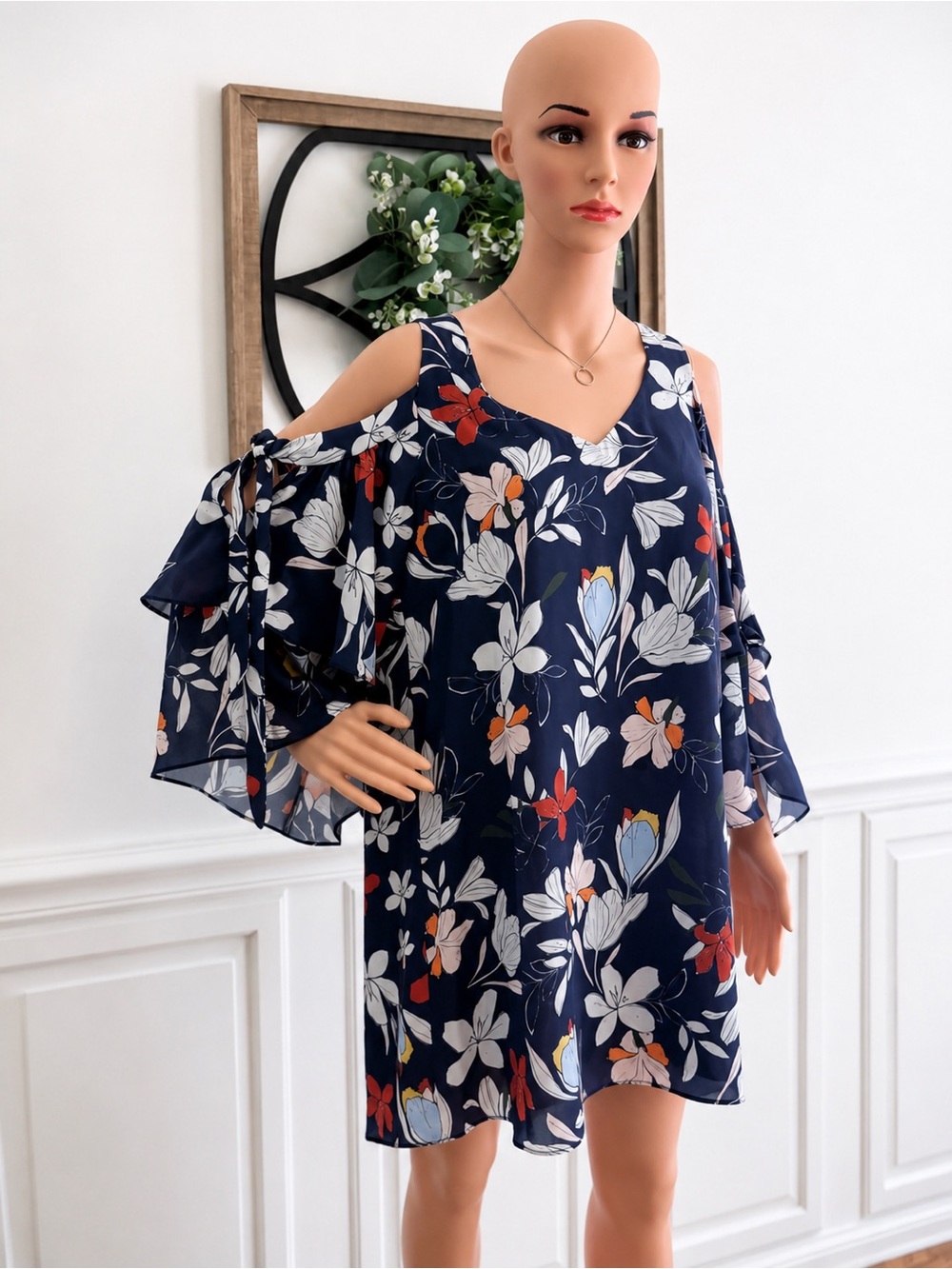 ✨ Parker “Moondance” Floral Cold Shoulder Shift Dress ✨